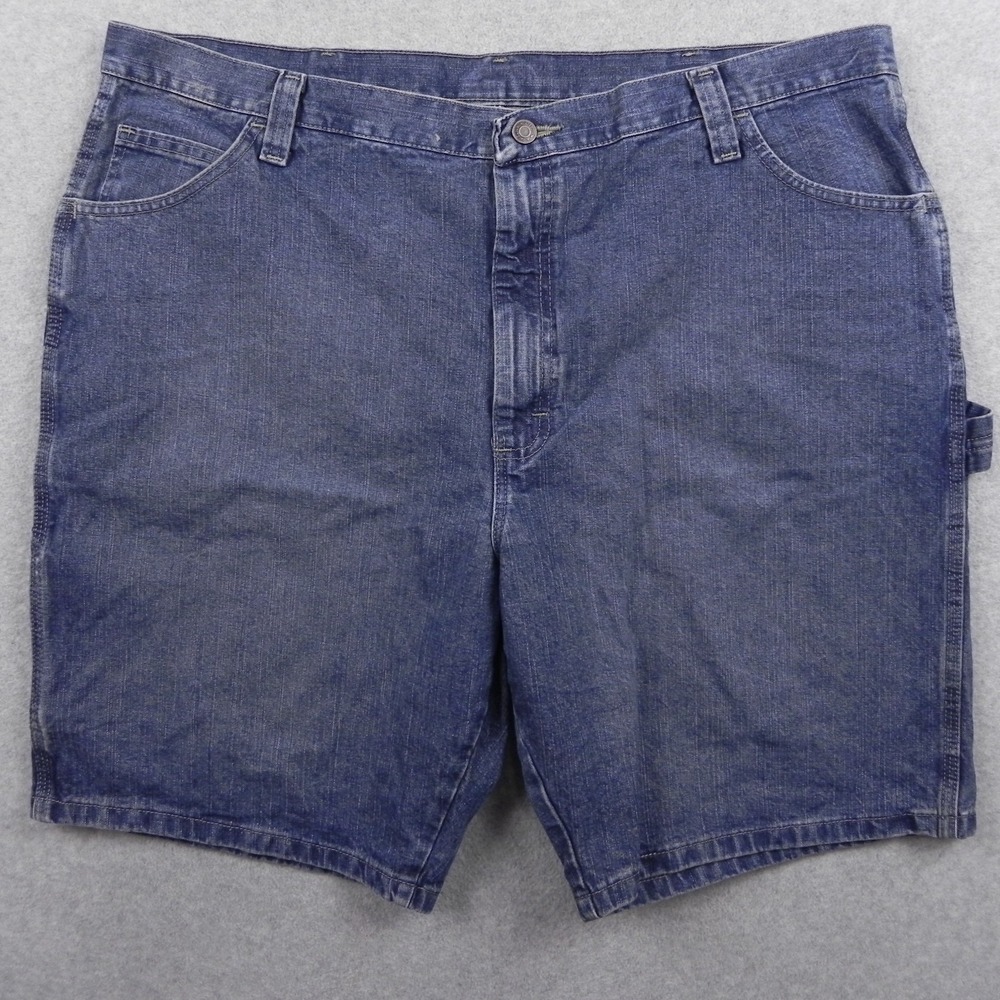 Wrangler Jean Shorts Mens 42 Relaxed Fit Carpenter Utility Cotton Denim Blue